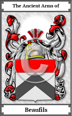 Beaufils Family Crest Download (JPG) Book Plated - 600 DPI