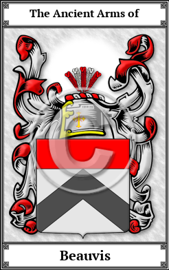 Beauvis Family Crest Download (JPG) Book Plated - 300 DPI