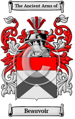 Beauvoir Family Crest Download (JPG) Heritage Series - 600 DPI