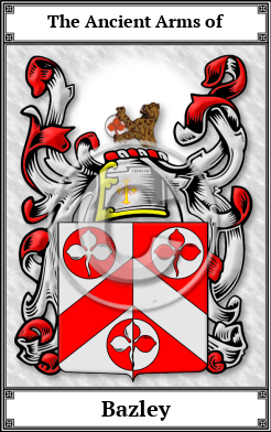 Bazley Family Crest Download (JPG)  Book Plated - 150 DPI