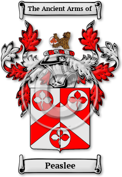 Peaslee Family Crest Download (jpg) Legacy Series - 150 DPI