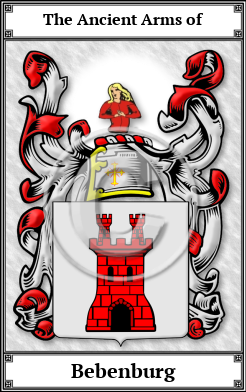 Bebenburg Family Crest Download (JPG)  Book Plated - 150 DPI