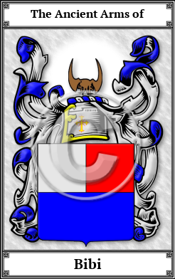 Bibi Family Crest Download (JPG)  Book Plated - 150 DPI