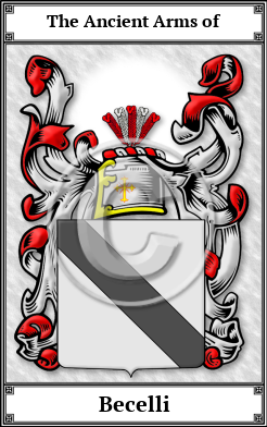Becelli Family Crest Download (JPG) Book Plated - 600 DPI