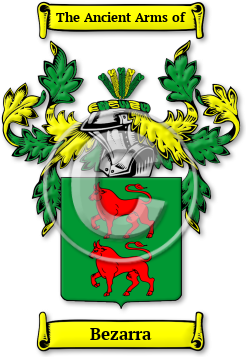 Bezarra Family Crest Download (jpg) Legacy Series - 150 DPI
