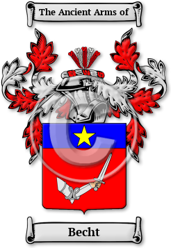 Becht Family Crest Download (jpg) Legacy Series - 150 DPI