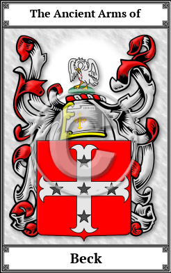 Beck Family Crest Download (JPG) Book Plated - 600 DPI