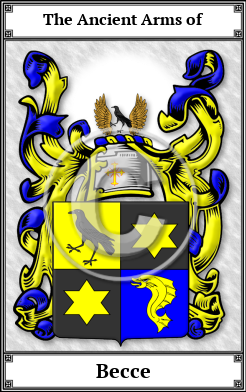 Becce Family Crest Download (JPG)  Book Plated - 150 DPI