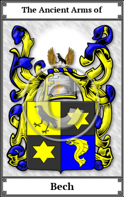 Bech Family Crest Download (JPG) Book Plated - 300 DPI