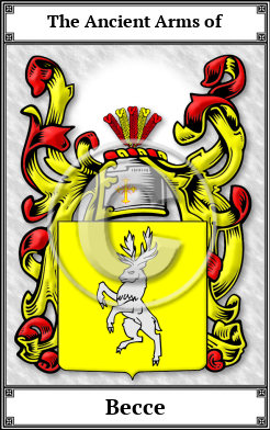 Becce Family Crest Download (JPG) Book Plated - 600 DPI