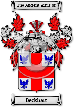Beckhart Family Crest Download (jpg) Legacy Series - 150 DPI