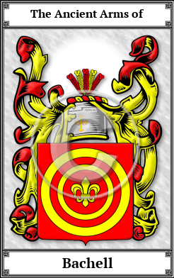 Bachell Family Crest Download (JPG)  Book Plated - 150 DPI