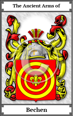 Bechen Family Crest Download (JPG)  Book Plated - 150 DPI