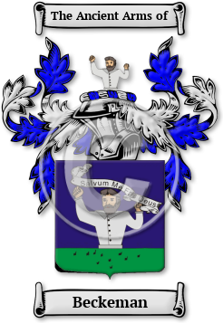Beckeman Family Crest Download (jpg) Legacy Series - 150 DPI