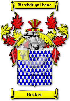 Becker Family Crest Download (JPG) Legacy Series - 300 DPI