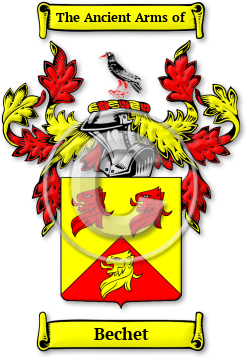Bechet Family Crest Download (jpg) Legacy Series - 150 DPI
