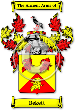 Bekett Family Crest Download (jpg) Legacy Series - 150 DPI