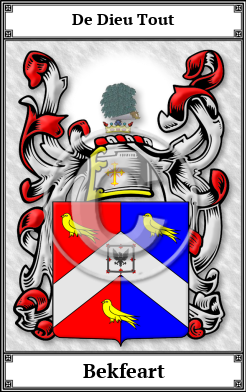 Bekfeart Family Crest Download (JPG)  Book Plated - 150 DPI