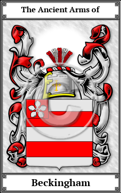 Beckingham Family Crest Download (JPG)  Book Plated - 150 DPI
