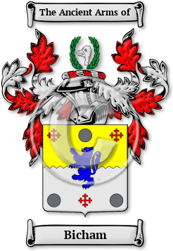 Bicham Family Crest Download (jpg) Legacy Series - 150 DPI