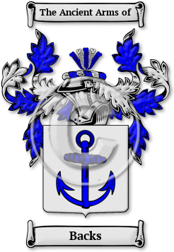 Backs Family Crest Download (JPG) Legacy Series - 600 DPI