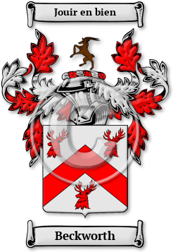 Beckworth Family Crest Download (jpg) Legacy Series - 150 DPI