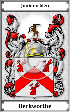 Beckworthe Family Crest Download (JPG) Book Plated - 600 DPI