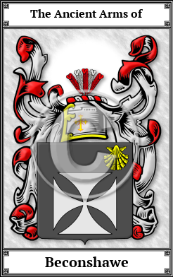 Beconshawe Family Crest Download (JPG) Book Plated - 600 DPI