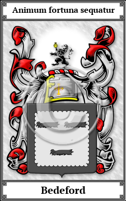 Bedeford Family Crest Download (JPG) Book Plated - 600 DPI