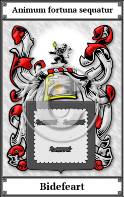 Bidefeart Family Crest Download (JPG)  Book Plated - 150 DPI