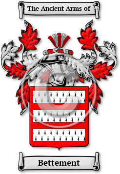 Bettement Family Crest Download (jpg) Legacy Series - 150 DPI