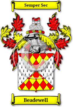 Beadewell Family Crest Download (jpg) Legacy Series - 150 DPI