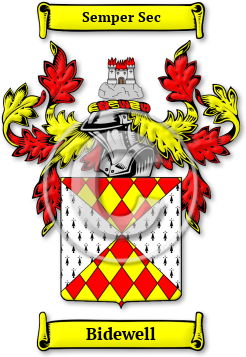 Bidewell Family Crest Download (jpg) Legacy Series - 150 DPI