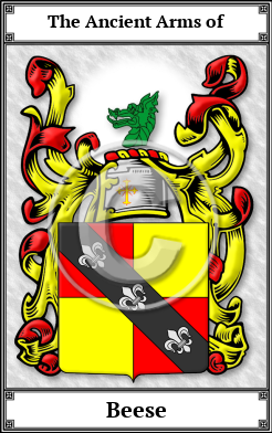 Beese Family Crest Download (JPG)  Book Plated - 150 DPI