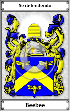 Beebee Family Crest Download (JPG)  Book Plated - 150 DPI