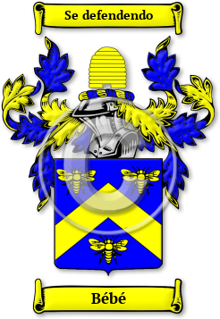 Bébé Family Crest Download (jpg) Legacy Series - 150 DPI