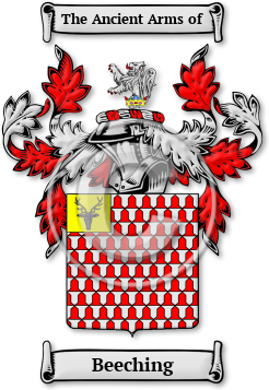 Beeching Family Crest Download (jpg) Legacy Series - 150 DPI