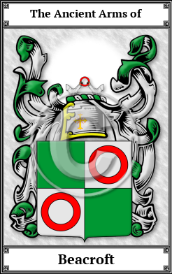 Beacroft Family Crest Download (JPG) Book Plated - 600 DPI