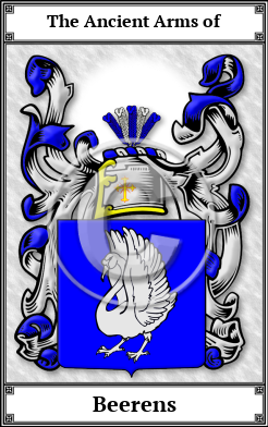 Beerens Family Crest Download (JPG)  Book Plated - 150 DPI