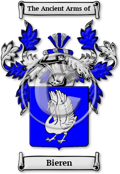 Bieren Family Crest Download (jpg) Legacy Series - 150 DPI