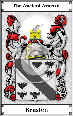 Beasten Family Crest Download (JPG) Book Plated - 600 DPI
