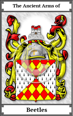Beetles Family Crest Download (JPG) Book Plated - 600 DPI
