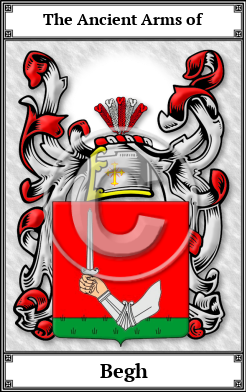 Begh Family Crest Download (JPG)  Book Plated - 150 DPI