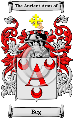 Beg Family Crest Download (JPG) Heritage Series - 600 DPI