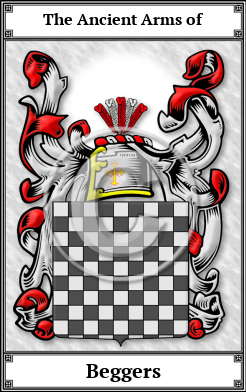 Beggers Family Crest Download (JPG) Book Plated - 600 DPI