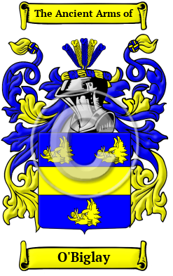 O'Biglay Family Crest/Coat of Arms