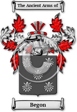Begon Family Crest Download (jpg) Legacy Series - 150 DPI