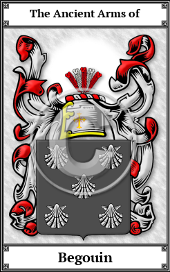 Begouin Family Crest Download (JPG)  Book Plated - 150 DPI