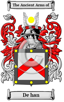 De han Family Crest/Coat of Arms