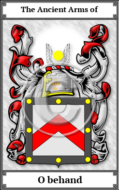 O behand Family Crest Download (JPG)  Book Plated - 150 DPI